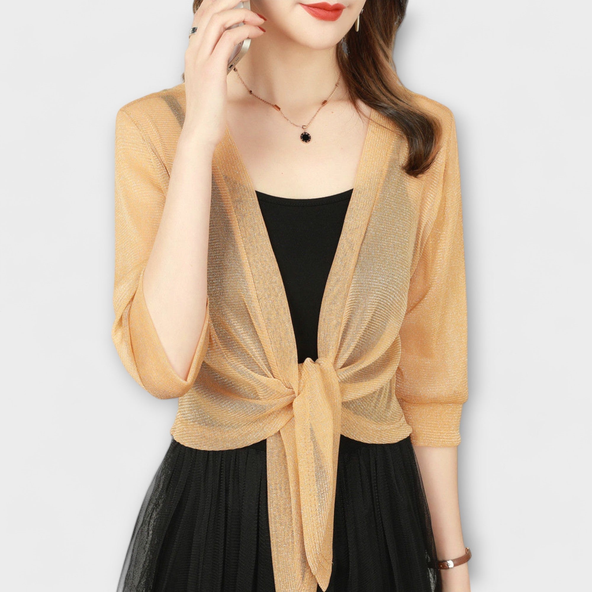 Olivia - Blusa com a frente aberta