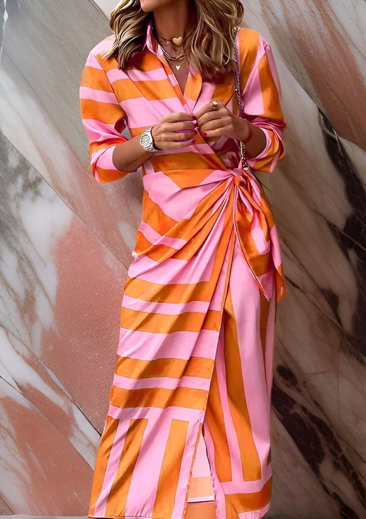 Amalia – Vestido de Primavera Longo