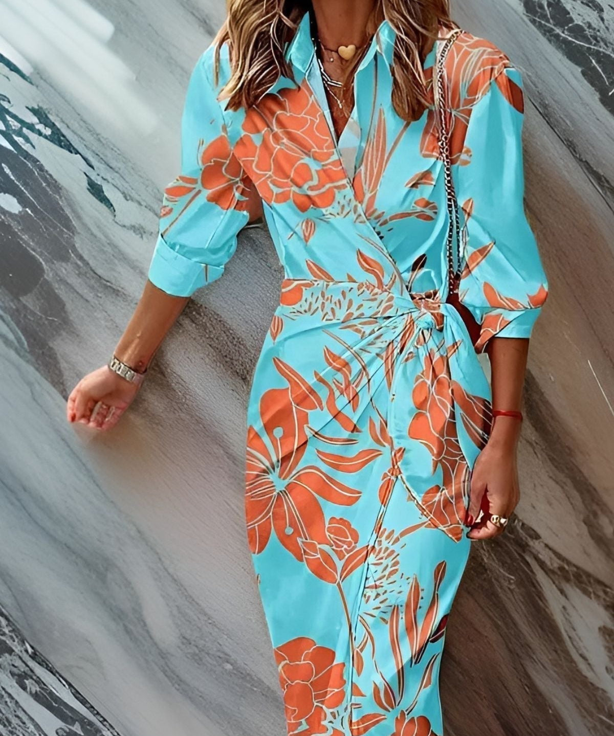 Amalia – Vestido de Primavera Longo