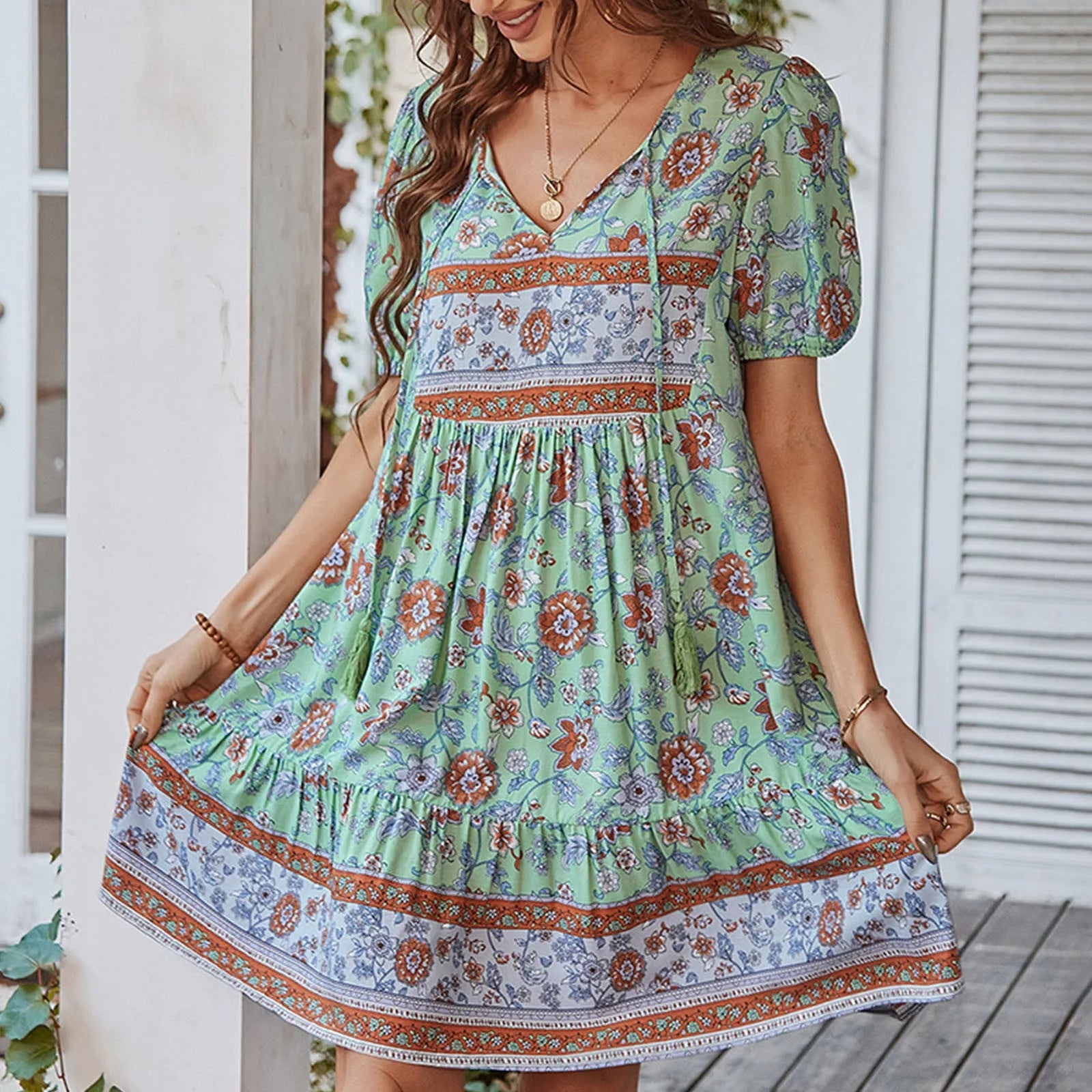 Paula - Vestido Floral Descontraido