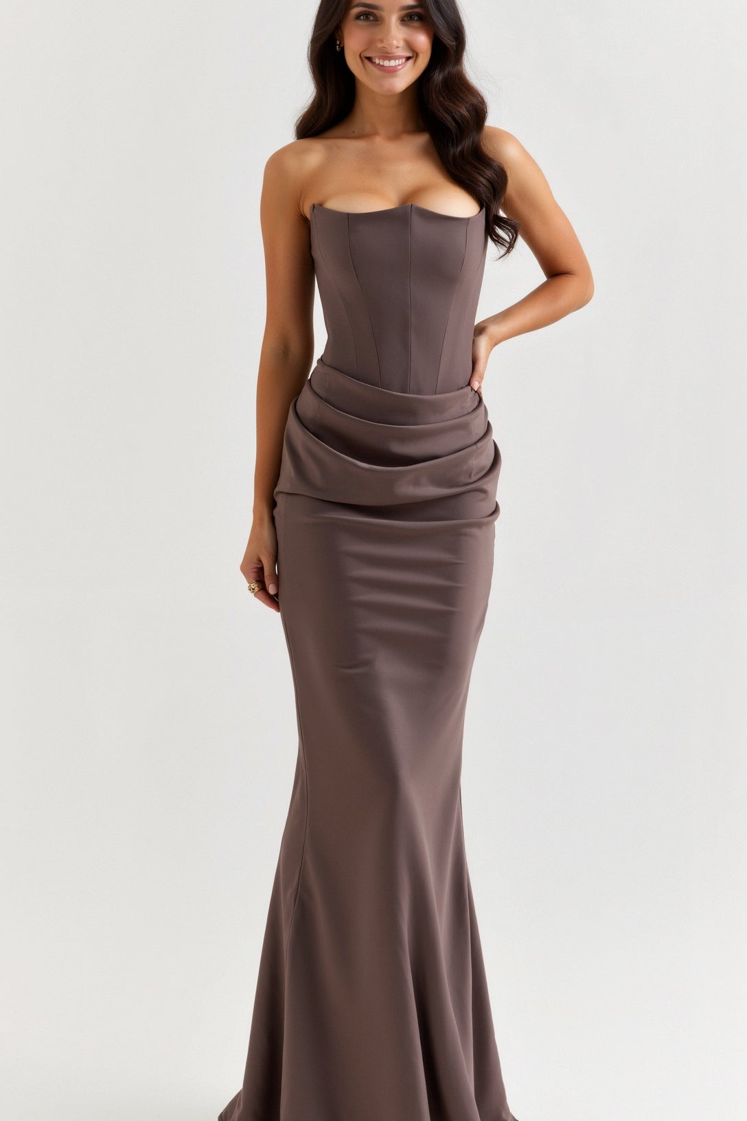 Esmeralda | Fiorella Vestido comprido com corpete