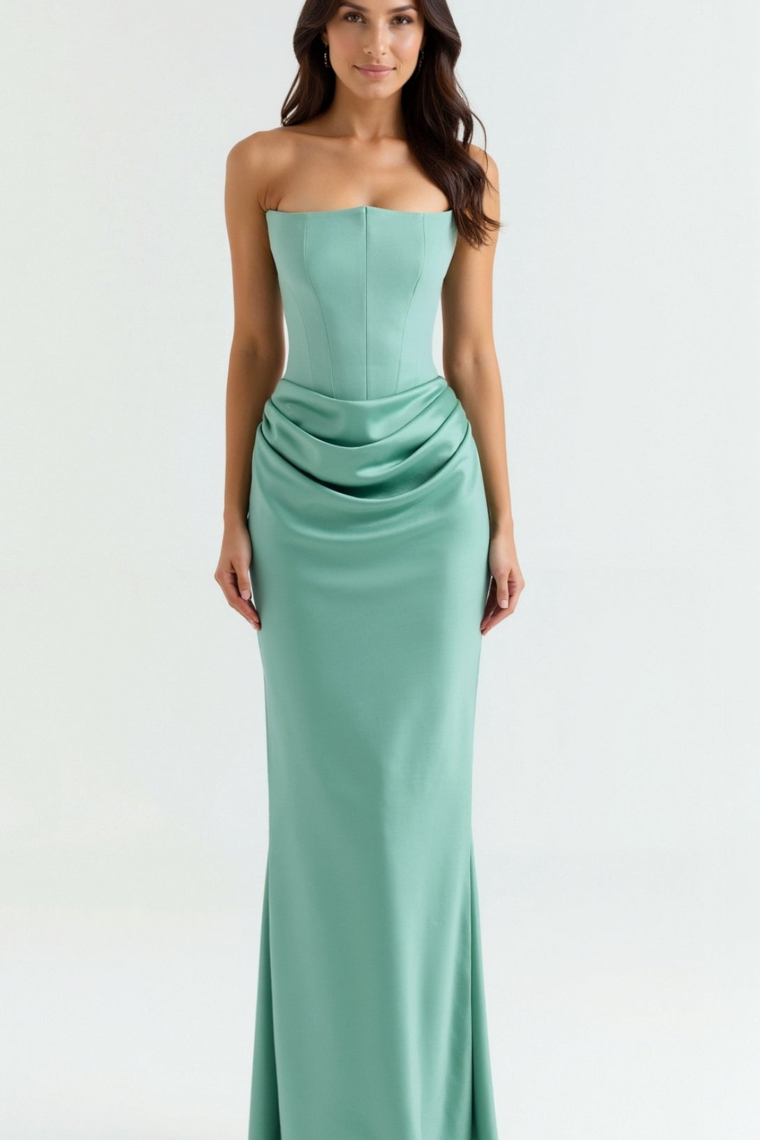 Esmeralda | Fiorella Vestido comprido com corpete