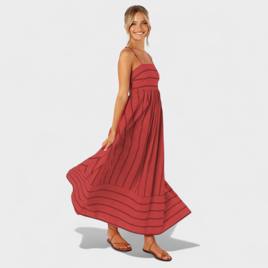 Camila - Vestido Listrado Fresco