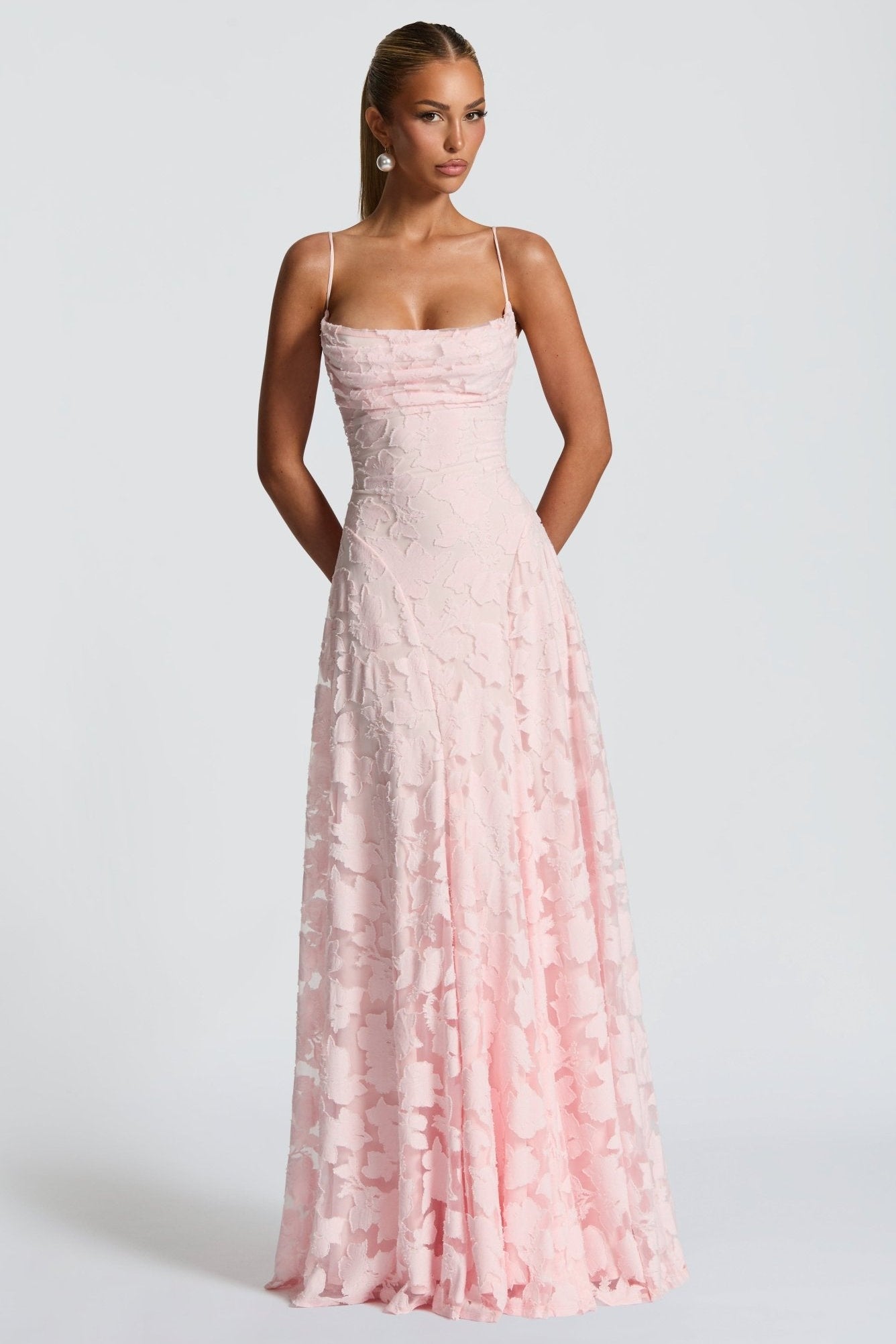 Francisa™ | Vestido Comprido com Corpete em Renda