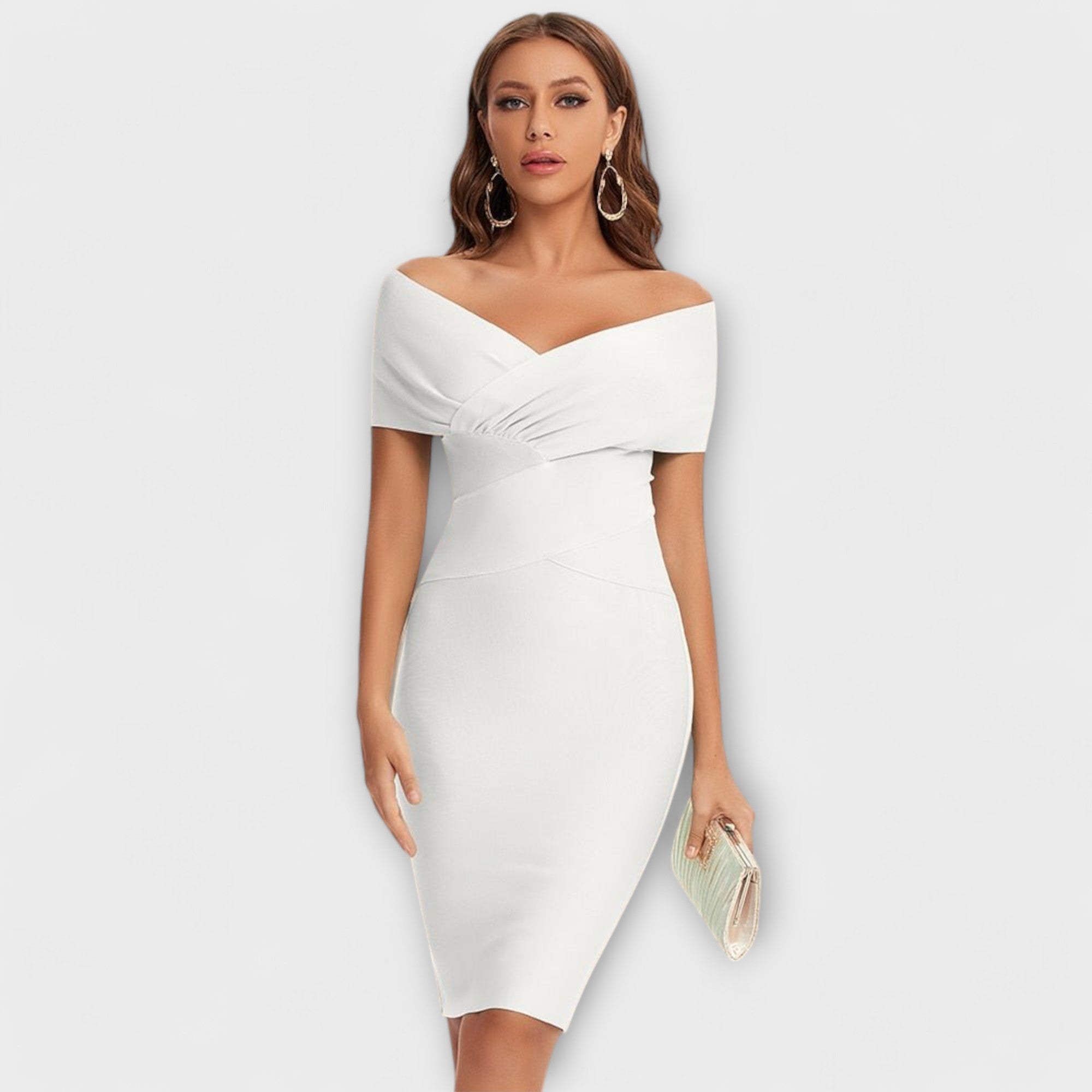Lara| Mini vestido elegante com decote em V