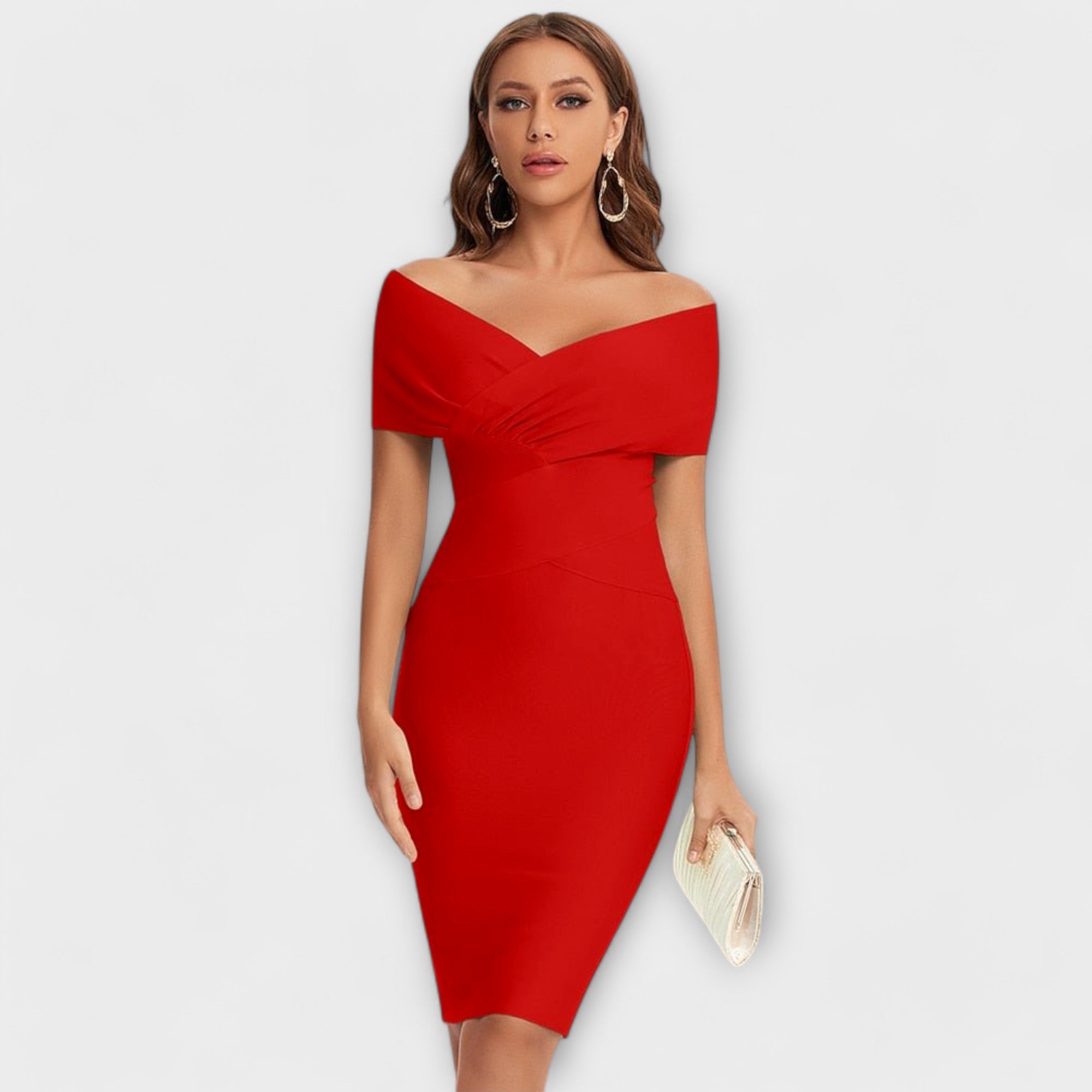 Lara| Mini vestido elegante com decote em V